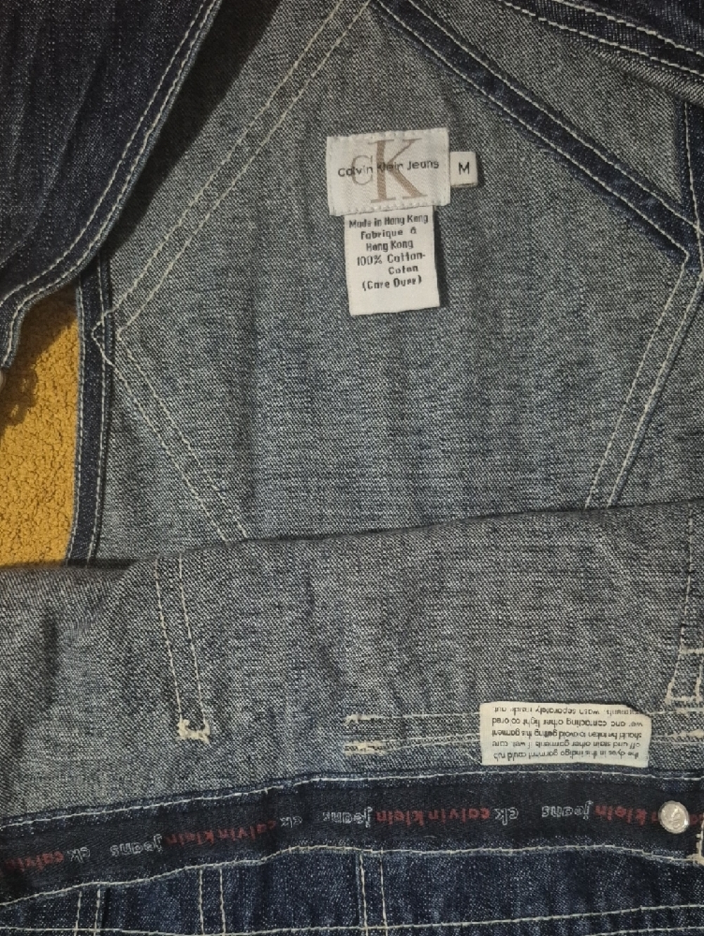 Vintage Calvin Klein Denim Carpenter Bib Overalls - Picture 8 of 9